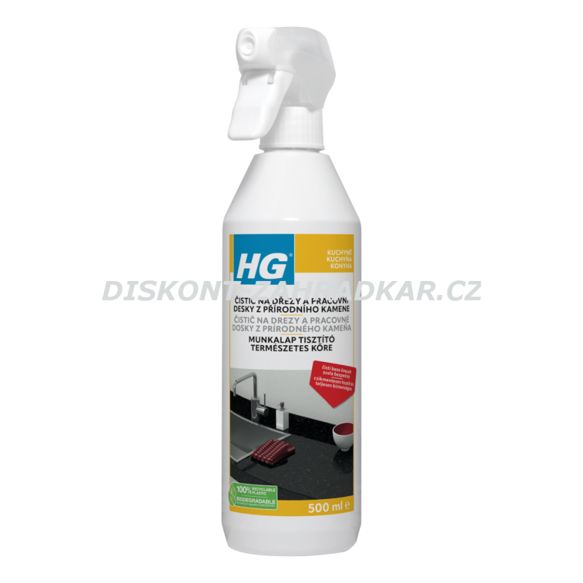 HG 34051 Čistič na desky kuchyňské linky z přírodního kamene 500ml