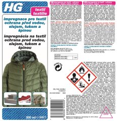 HG 17503 Impregnace pro textil 300ml