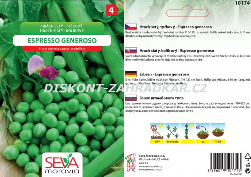 10174/x Hrách Espresso Generoso 25g