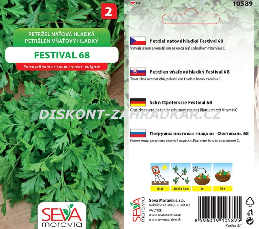 10589 Petržel nať. hladká Festival 2g / 2502
