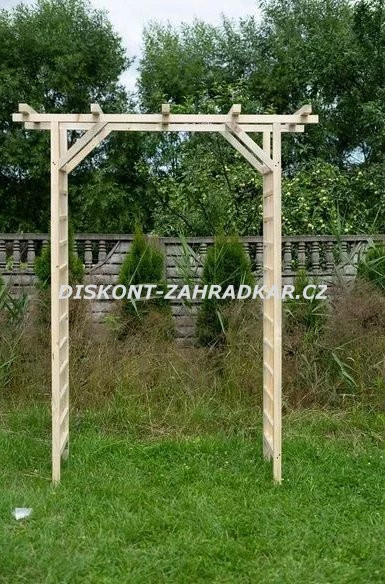 Dřevěná zahradní pergola 204x160x70cm