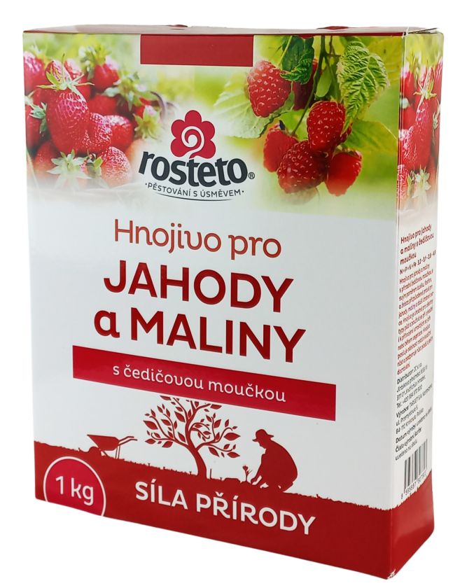 Hnojivo Rosteto Jahody a Maliny 1kg - s čedičovou moučkou