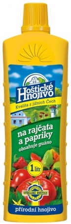 Hoštické hnojivo s guánem Rajčata a papriky 1l VELKÉ