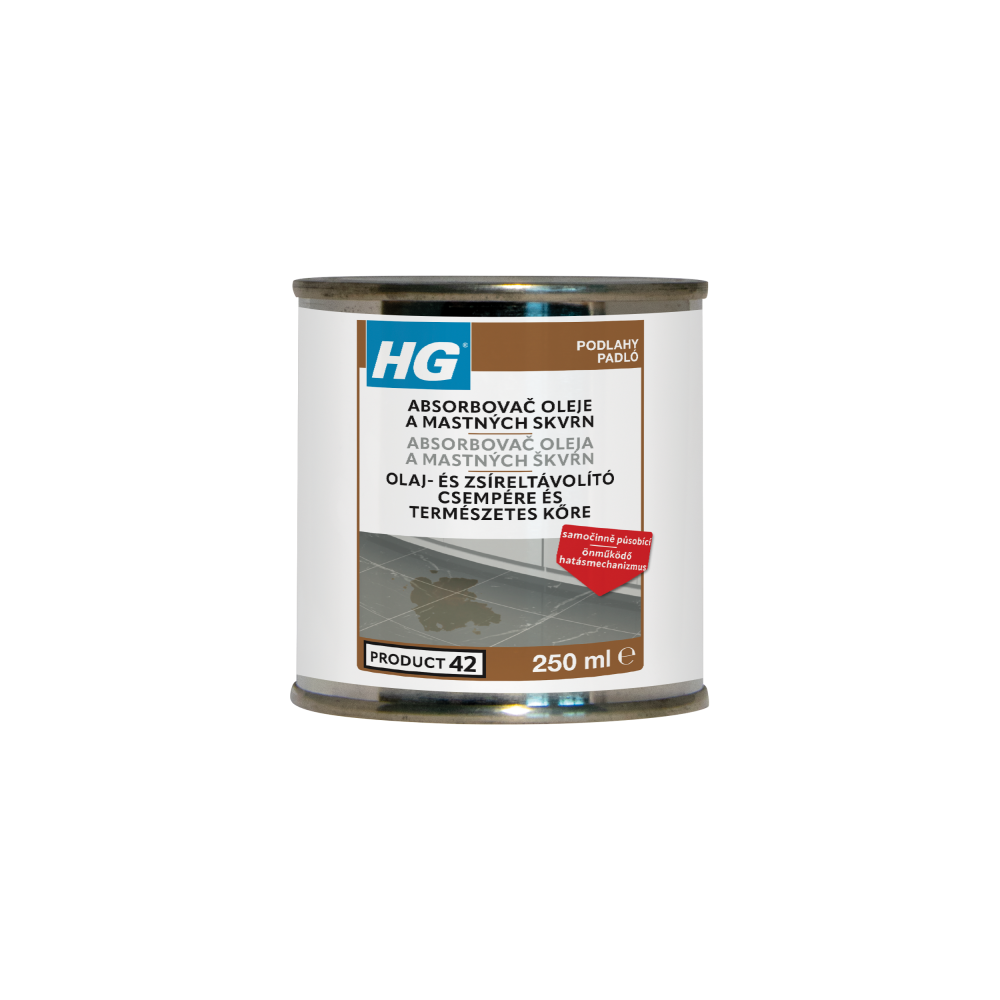 Levně HG 47003 Absorbovač oleje a mastných skvrn z přírodního kamene 250 ml
