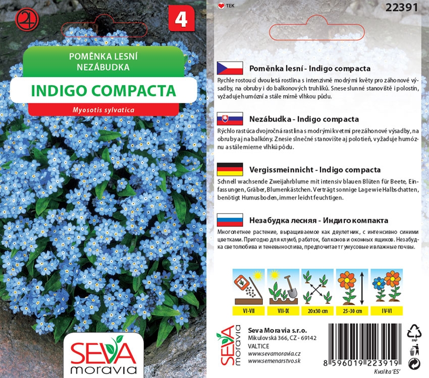 Levně 22391/4808 Pomněnka lesní Indigo modrá 0,2g