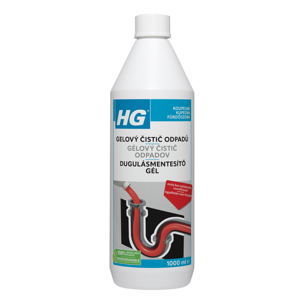 Levně HG 54010 Gelový čistič odpadů 1L