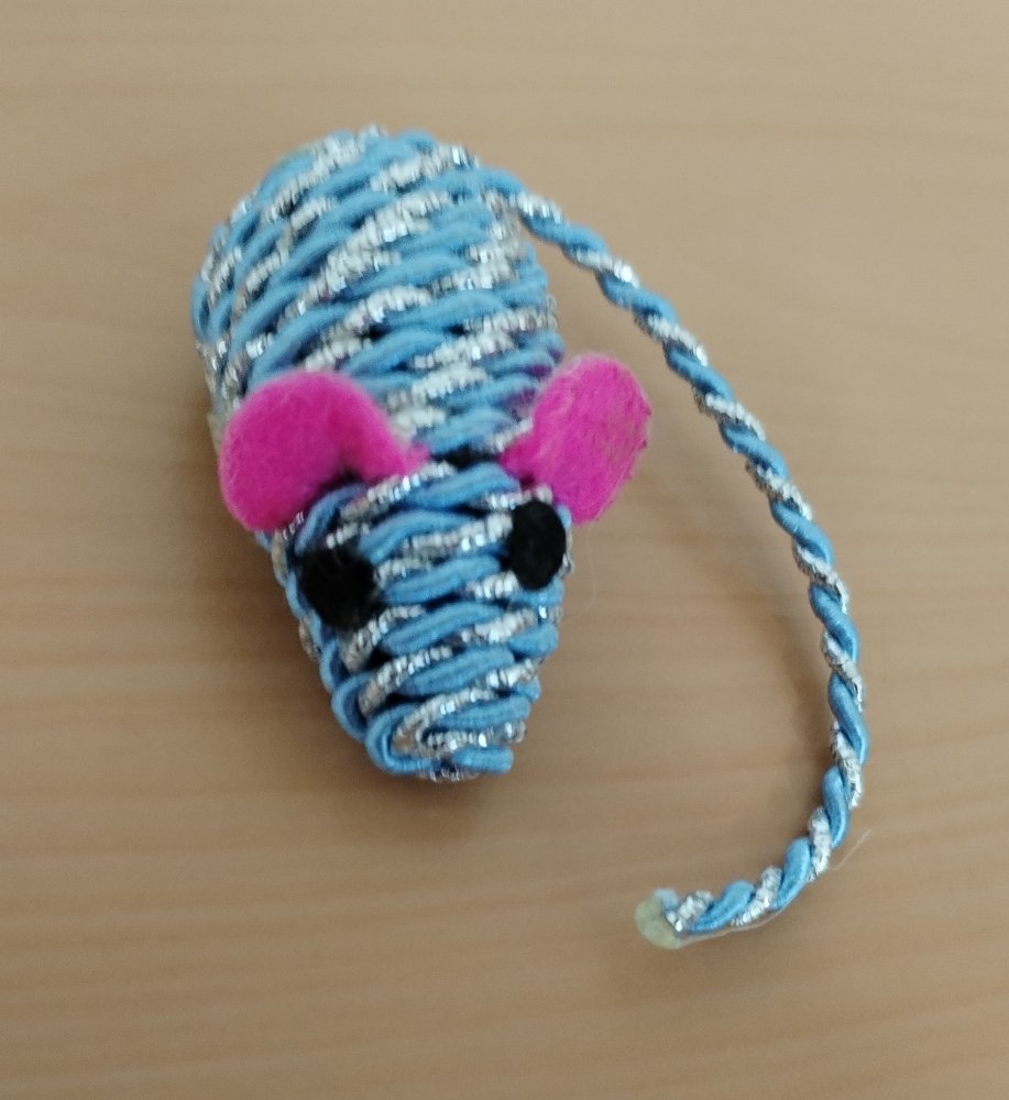 Levně Hračka pro kočky myš 3120 Twisty modrá