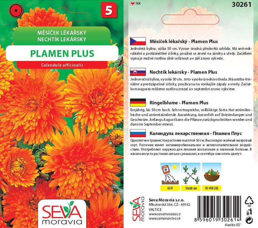 Levně 30261/3906 Měsíček lékařský Plamen Plus 2g