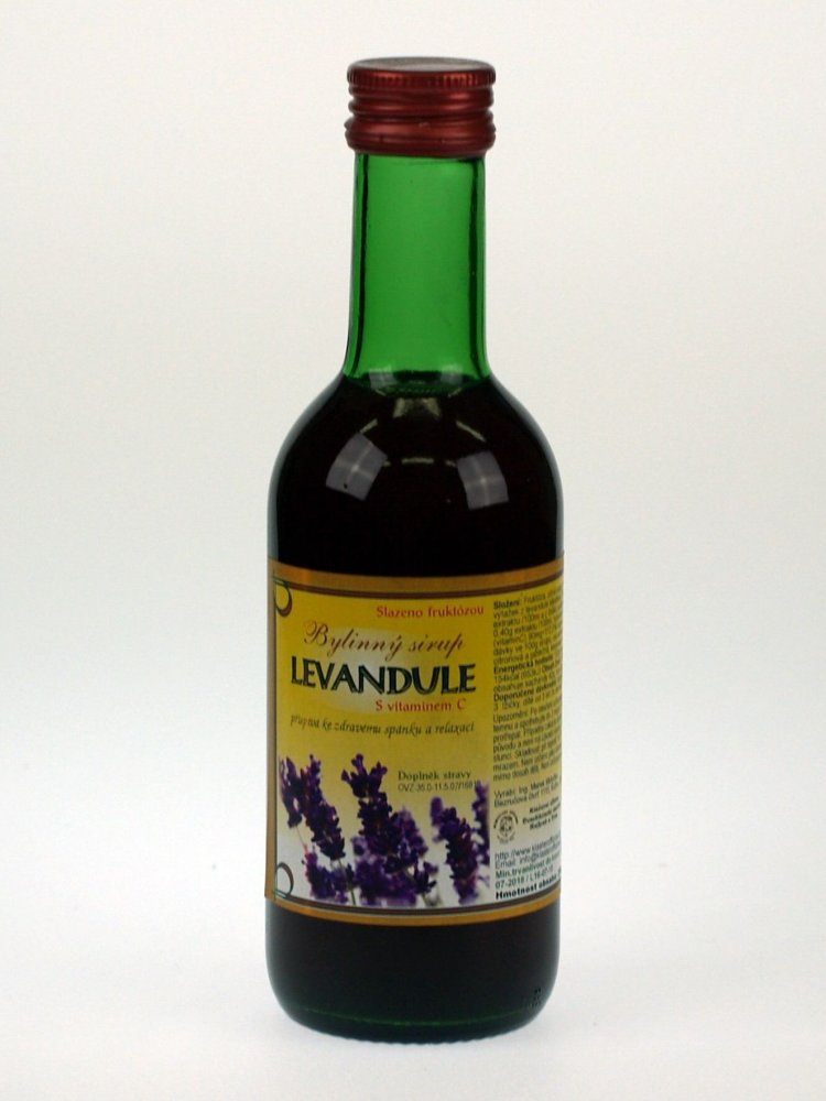 Levně Bylinný fruktózový sirup LEVANDULE 290 g