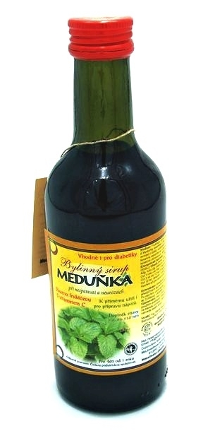 Bylinný fruktózový sirup MEDUŇKA 290 g