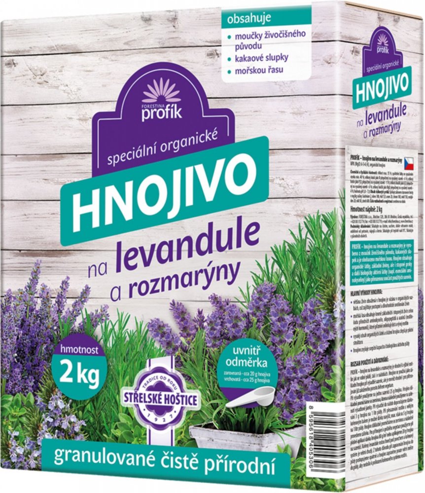 Profík Organické hnojivo na levandule a rozmarýny 2kg