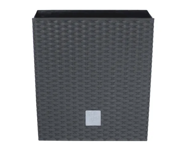 Prosperplast Květináč s vkladem Rato Low 20 cm, antracit