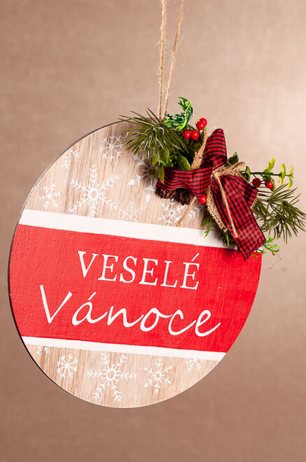 Levně Baňka Veselé Vánoce X532