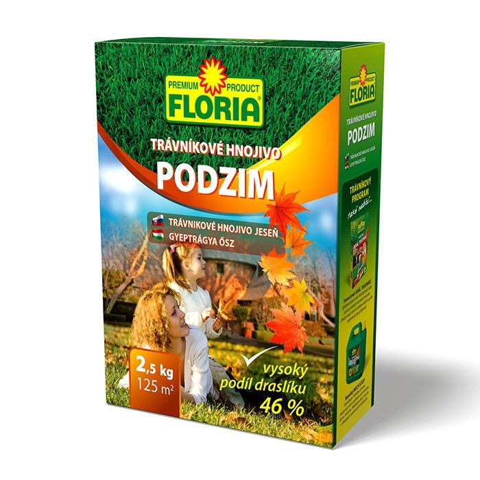 Levně FLORIA Podzimní trávníkové hnojivo 2,5kg