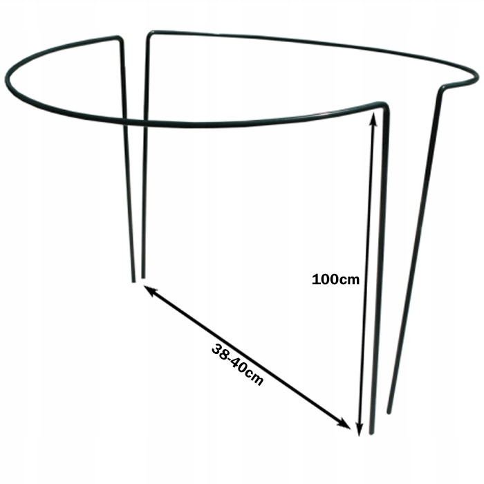 Podpěra rostlin / keřů - půlkruh 100x39 cm / CH7075