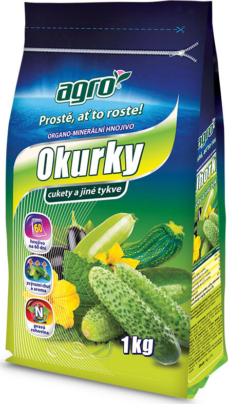 Levně Agro Organominerální hnojivo Okurky a cukety 1 kg