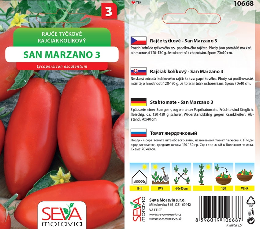 Levně 10668/2711 Rajče San Marzano 3 0,2g