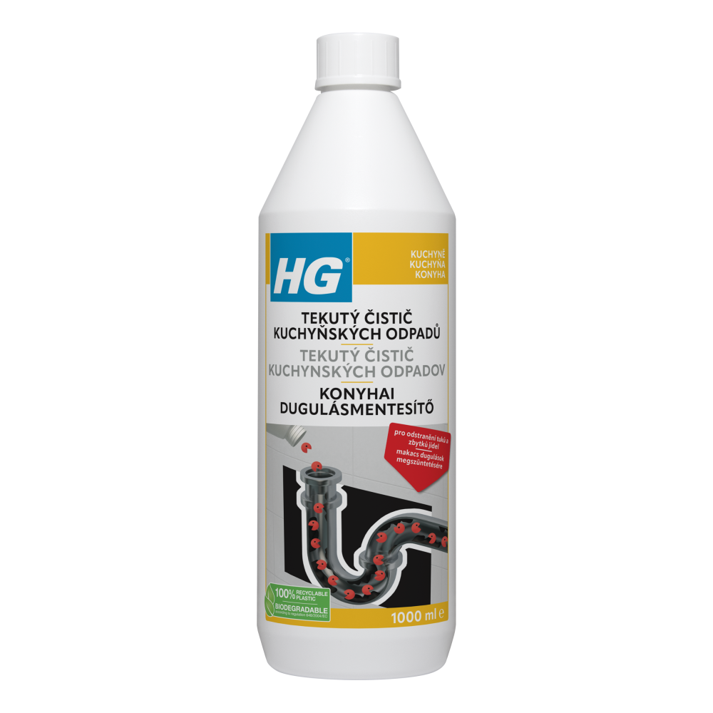 Levně HG 48110 Tekutý bio čistič kuchyňských odpadů 1000ml