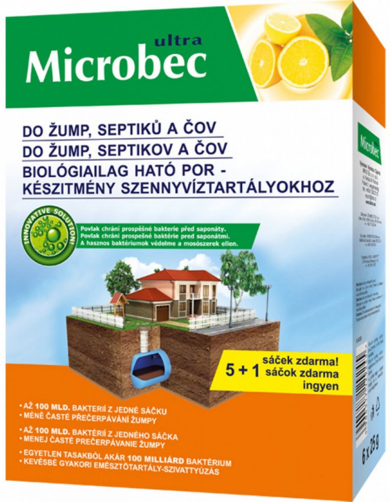 Bros Microbec do septiků 6x25g