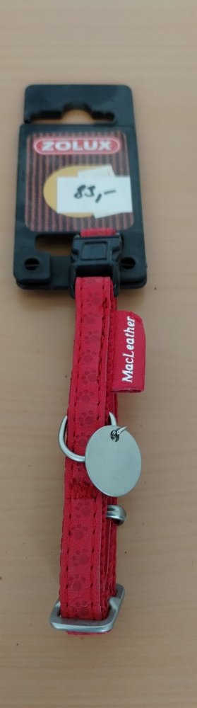 Levně Obojek 522030 MacLeather červený