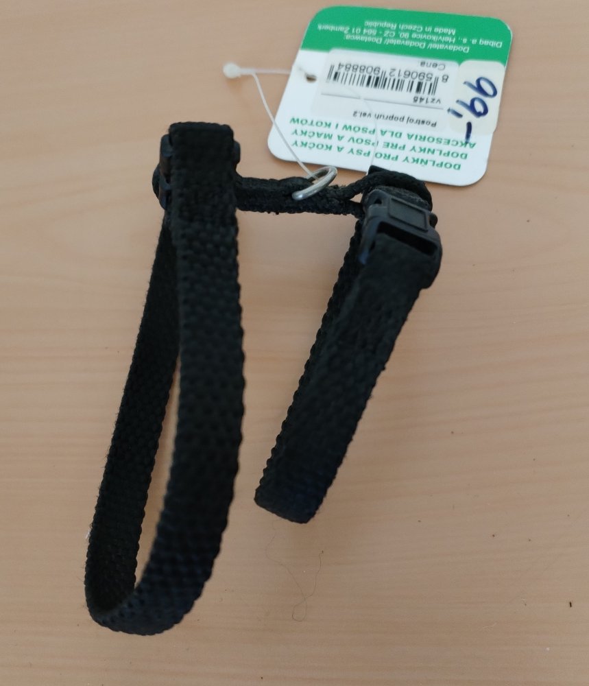 Levně Postroj popruh vel.2 černý