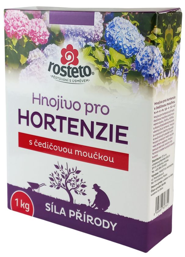 Hnojivo Rosteto Hortenzie 1kg - s čedičovou moučkou