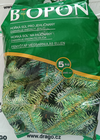 Levně Bopon Hořká sůl pro jehličnany 5kg