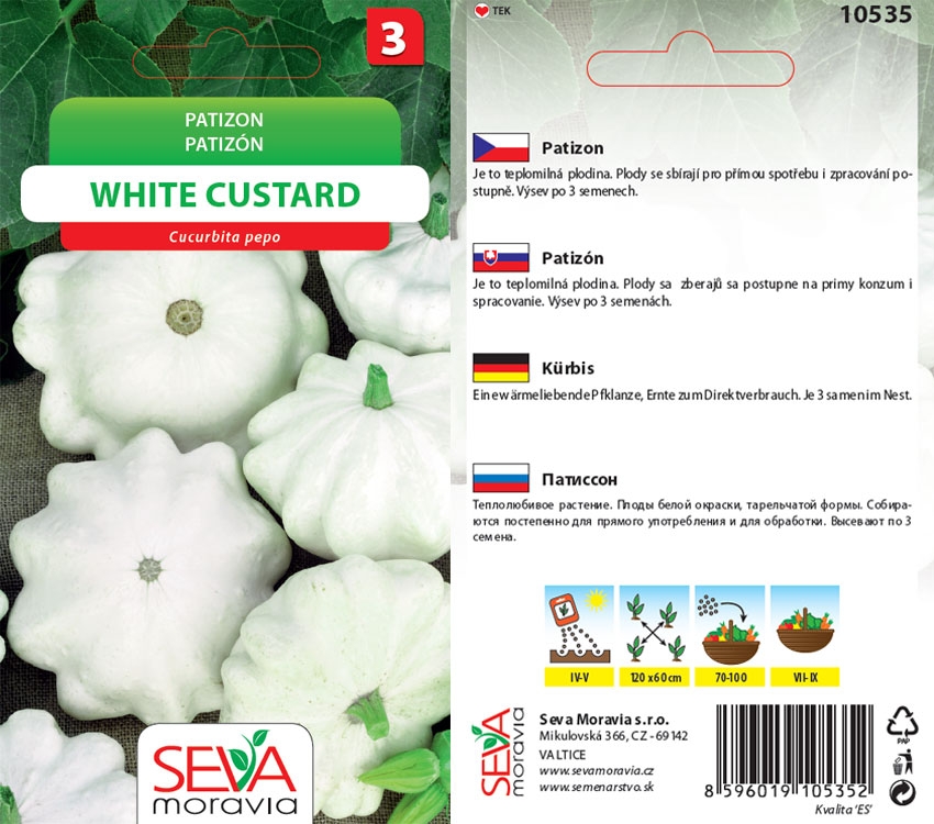 10535 Patizon White Custard 1,5g / 2305