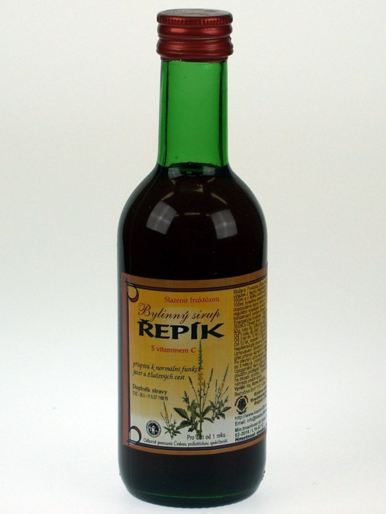 Bylinný fruktózový sirup ŘEPÍK 290 g