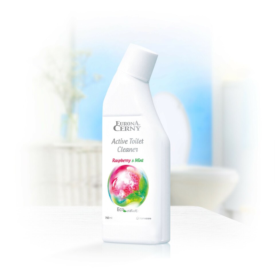 e 3414 Raspberry & Mint Aktivní čisticí prostředek pro svěží toaletu 750ml