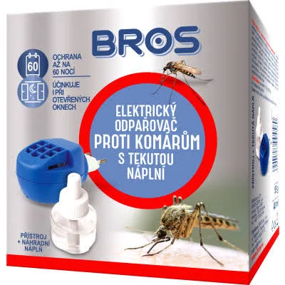 Bros Elektrický odpařovač proti komárům s tekutou náplní 40ml