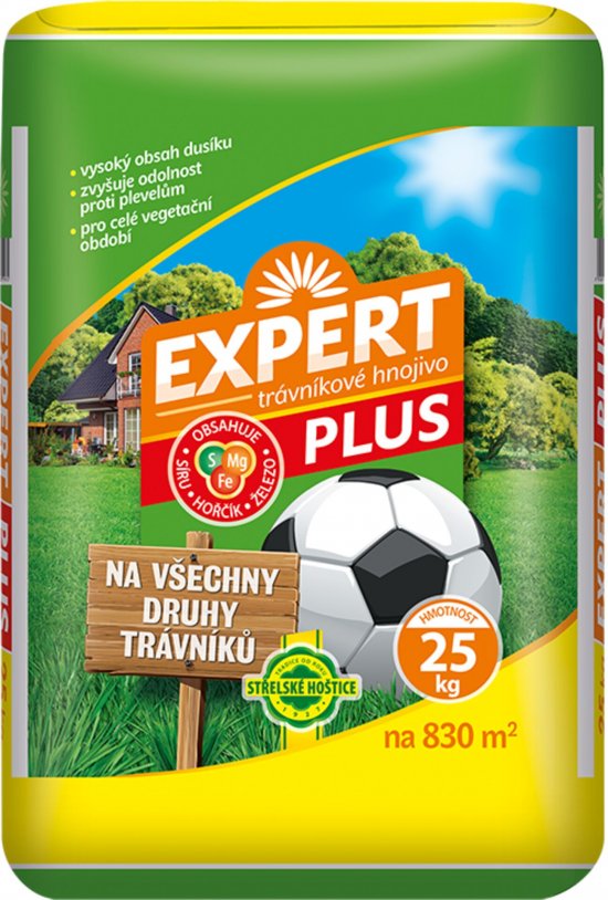 Levně Trávníkové hnojivo Expert Plus 25kg