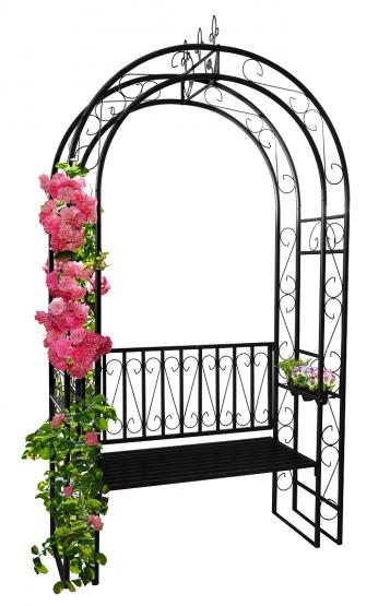 Levně Zahradní pergola s lavičkou 130x48x238cm / CH9512