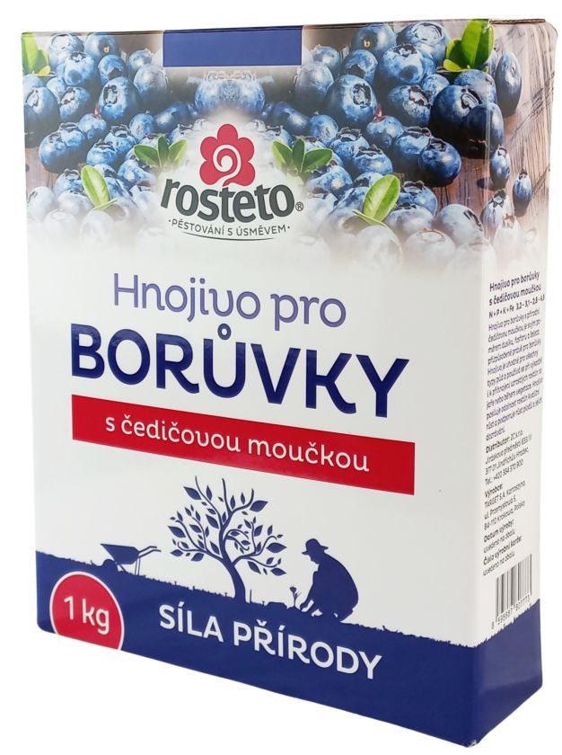 Hnojivo Rosteto Borůvky 1kg - s čedičovou moučkou