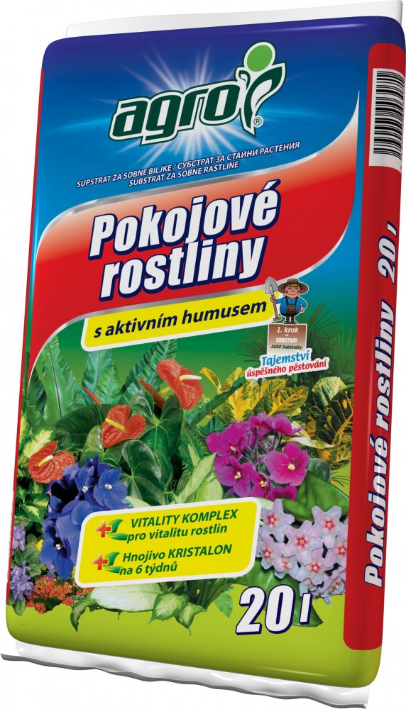 AGRO Substrát pro pokojové rostliny 20l