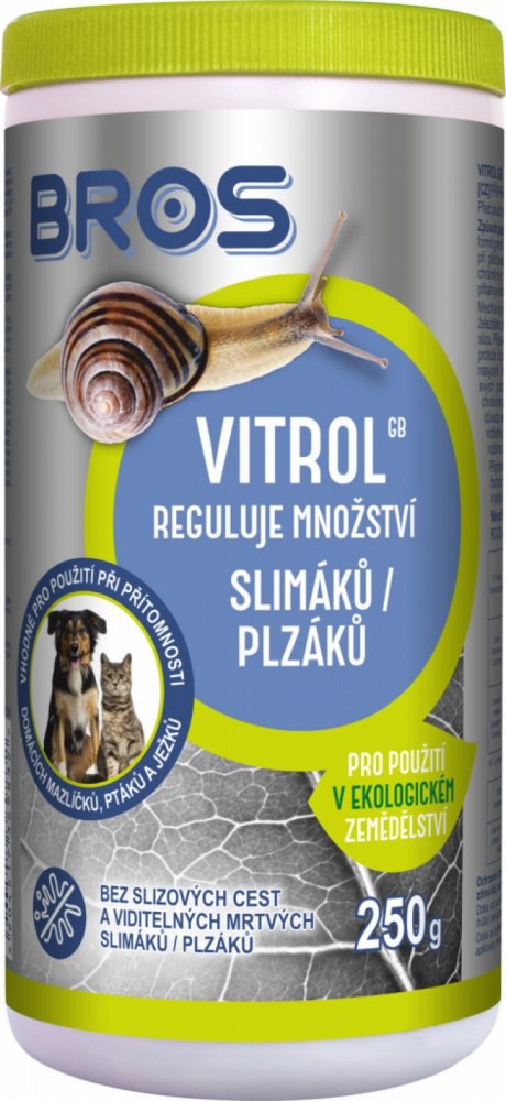 Levně Bros VITROL na slimáky 250 g