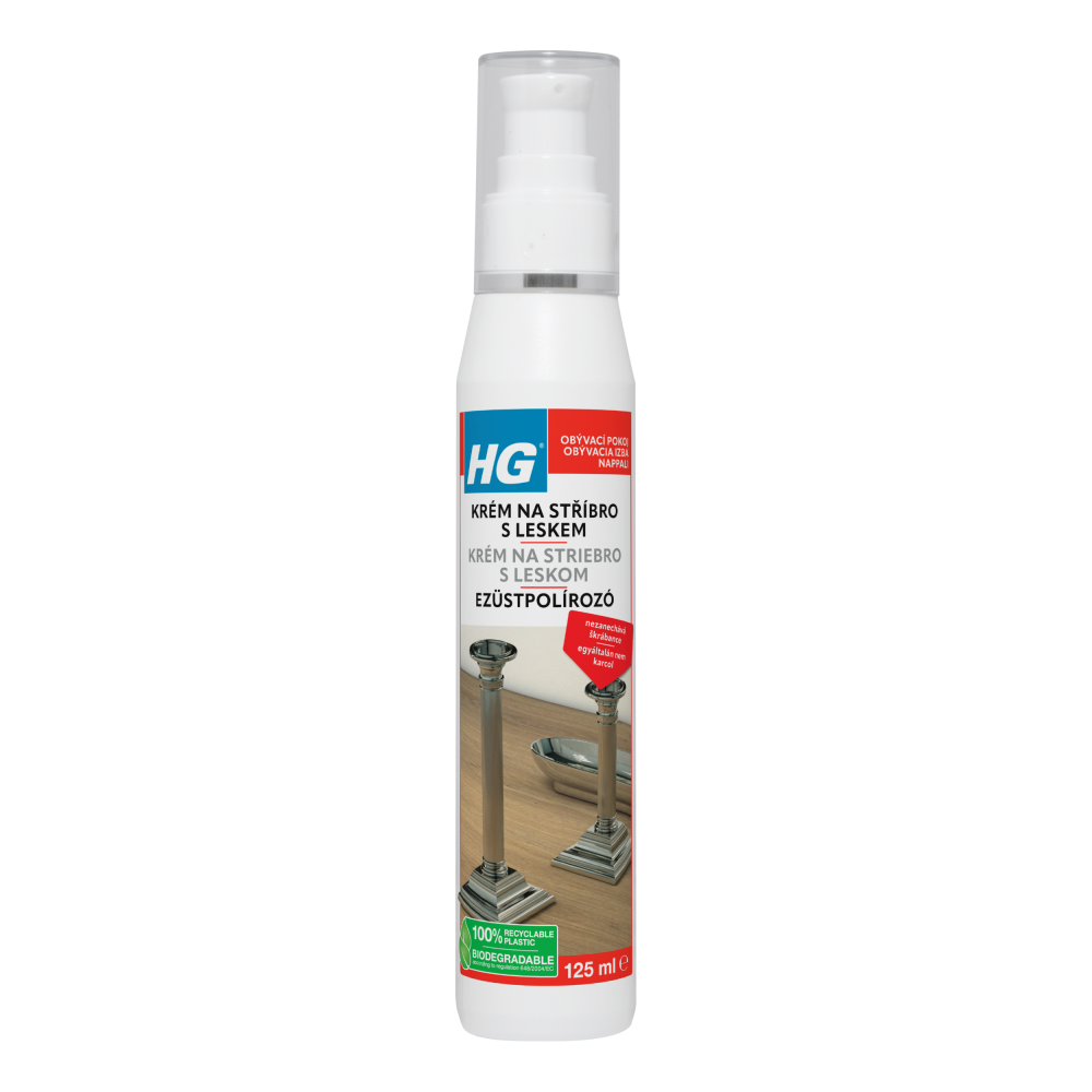 Levně HG 49101 Krém s leskem na stříbro 125ml