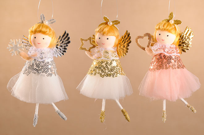 Levně Textilní andílek X395M