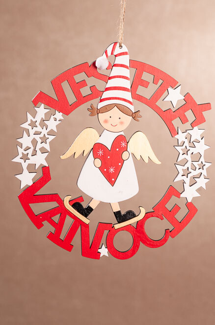 Levně Andílek Veselé Vánoce X548