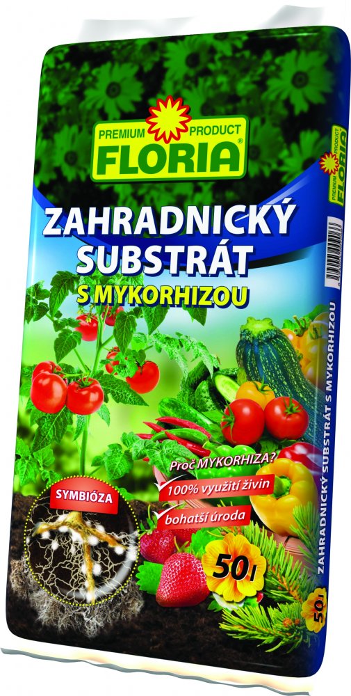 FLORIA Zahradnický substrát s mykorhizou 50l