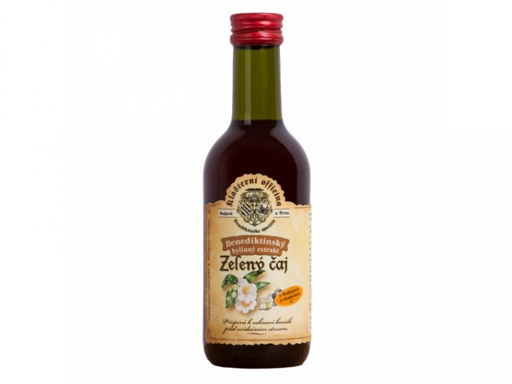 Bylinný fruktózový sirup ZELENÝ ČAJ 290 g