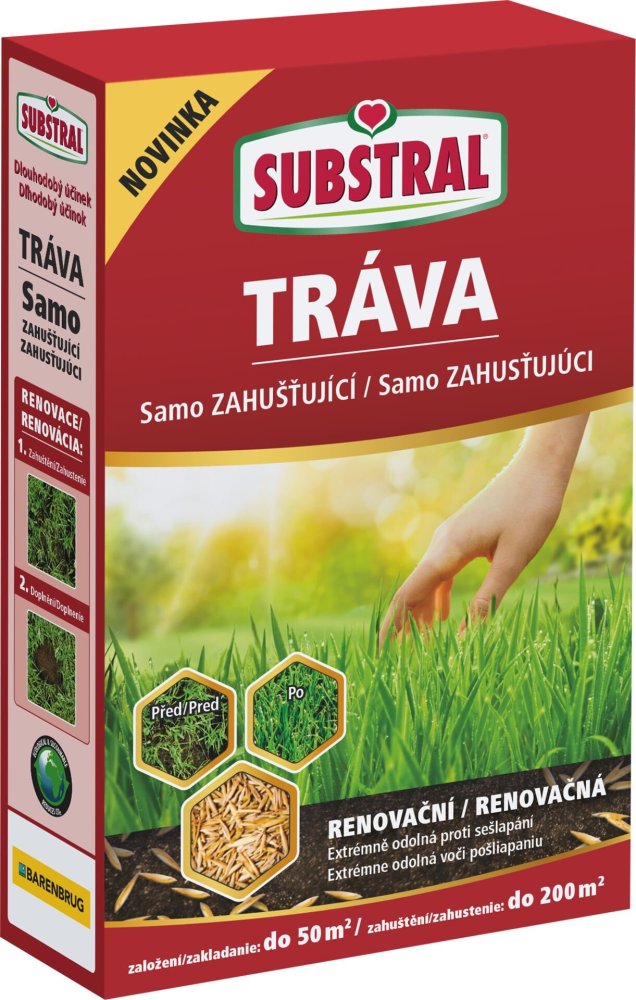 Levně Substral Travní směs Samozahušťující renovační / dosev 1kg