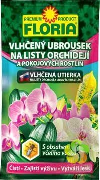 FLORIA Vlhčený ubrousek na listy orchidejí a pokoj. rostlin 6g