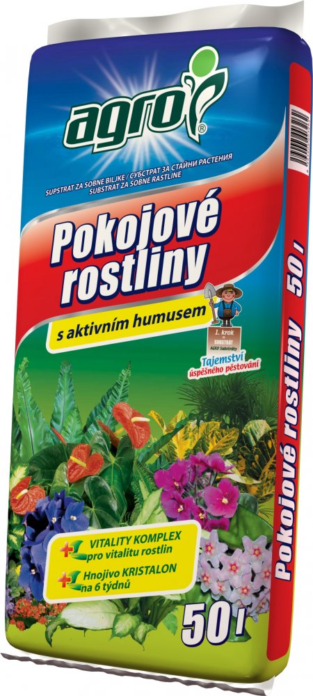 AGRO Substrát pro pokojové rostliny 50l