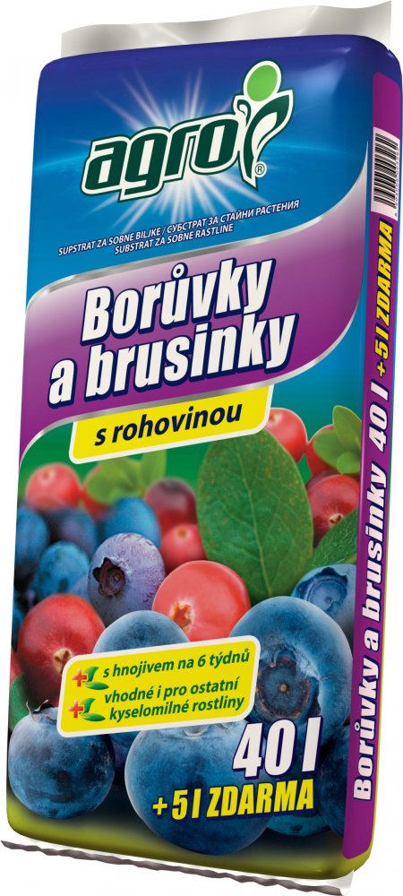 Substrát pro borůvky a brusinky 40l + 5l zdarma