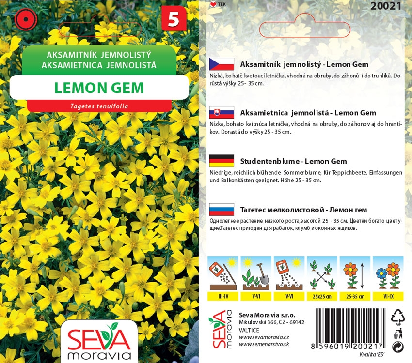 Levně 20021 Aksamitník Lemon Gem 0,2g / 3809