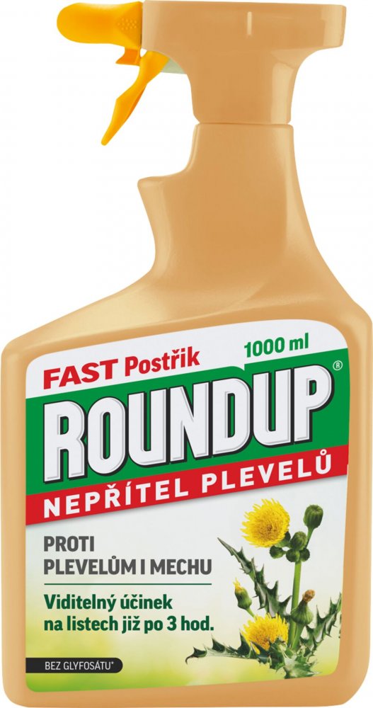 Levně Roundup FAST 1l proti plevelům i mechu bez glyfosátu