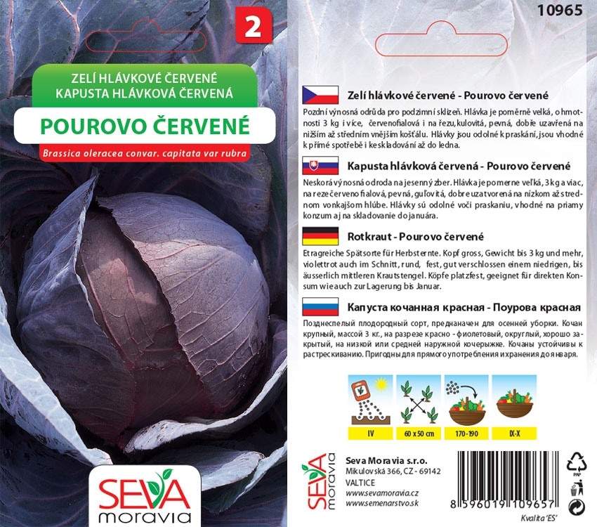 Levně 10965 Zelí Pourovo červené 0,8g / 3407