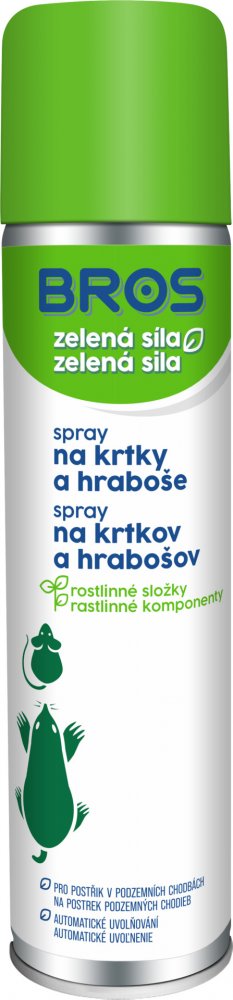 Levně Bros Zelená síla sprej proti krtkům a hrabošům 400 ml