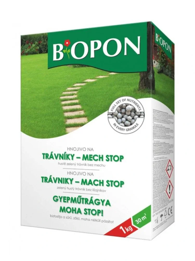 Levně Bopon Trávníkové hnojivo proti mechu 3kg